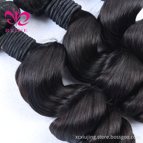 Best selling Natural extension human weave 8A grade virgin indian human hair 95-100g 100% virgin human hair for black woman